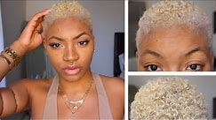 How to BLEACH NATURAL Hair AT HOME | [Platinum blonde / Champagne blonde]