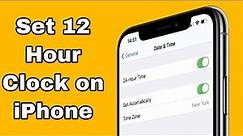 How to Set 12‐Hour Clock on iPhone - how to change clock to 12 hour on iphone