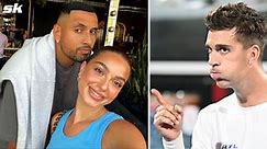 "Keep it PG pls" - Nick Kyrgios' intimate moment with girlfriend Costeen Hatzi prompts hilarious reaction from friend Thanasi Kokkinakis