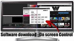 Como baixar e instalar o OnScreen Control - Controle na tela/Monitor Ultrawide LG