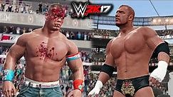WWE 2K17 - John Cena vs Triple H "Bloodiest Match" with Wrestlemania 31 Daytime Arena! PS4/XBOX ONE