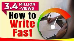 How to Write Fast With Good Handwriting? | how to write fast with good handwriting | Letstute