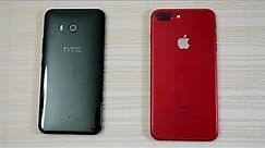 HTC U11 vs iPhone 7 Plus - Speed Test! (4K)