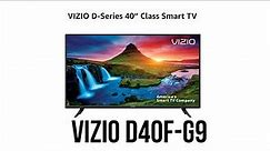VIZIO D-Series™ 40” Class Smart TV | D40f-G9