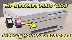HP Deskjet Plus 4100 & 4100e : How to Install & Replace Ink Cartridges