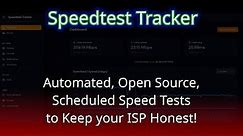 Speedtest Tracker, and Open Source, Self Hosted Speedtest Running on a Schedule.