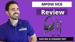 MPOW HC6 Dual Speaker Wired USB Headset Review - LIVE MIC & SPEAKER TEST!