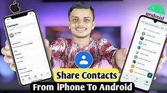 How to transfer contacts from iphone to Android | iphone se Android me contact transfer kaise karen