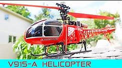 A Beginner Low Cost LARGE RC Helicopter - V915-A - Review