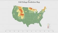 Fall foliage prediction map for 2020