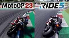 MotoGP 23 vs RIDE 5 | Gameplay Comparison