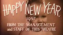 Vintage 1956 Happy New Year Theater Ad