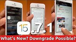 iOS 15.7.1 Update Released 🔥 iPhone and iPad | Downgrade Possible?