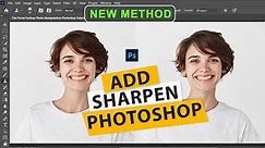 How to used sharpen an image with photoshop 2024