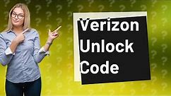 What is Verizon's network unlock code?