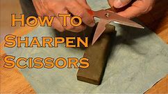 How to Sharpen Scissors for beginners, tips on sharpeners, sharpening stones & techniques