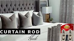 How To Hang A Curtain Rod With Command Hooks | Wil Mikahson