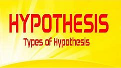 Hypothesis and Types of Hypothesis in Research | Definition, Necessity, Characteristic of Hypothesis