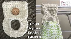 Crochet Towel Topper | Easy Crochet Pattern Tutorial