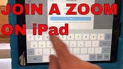 How to join a Zoom Meeting on iPad and share screen