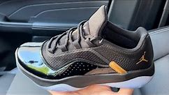 Jordan 11 CMFT Low Black Gold Shoes