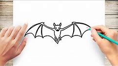 How To Draw Bat Step by Step