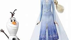 Frozen Disney Talk and Glow Olaf and Elsa Dolls, Remote Control Elsa Activates Talking, Dancing, Glowing Olaf, Inspired by Disney's 2 Movie - Toy for Kids Ages 3 and Up