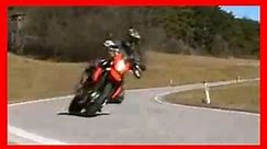 KTM 990 Supermoto 2008 test ride - wheelie action!