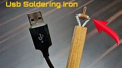 How to Make Usb Soldering Iron At Home | usb Soldering with Resistance | By - CreativeShivaji