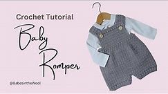 How to crochet a baby romper | Beginner friendly | The Rowan Romper