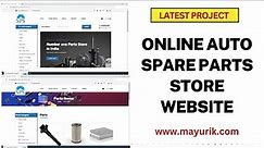 Online auto spare parts store website | car spare parts website | php website project source code