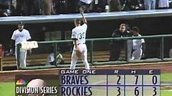 1995 NLDS, Game 1: Braves at Rockies