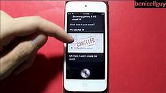 Demo: Siri on iPod Touch 5th Generation