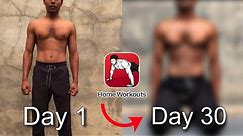 Home Workouts App 30 Day Results