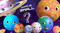 Which Planet is the Smallest in the Solar System | Smallest Planet Size 3D Comparison | SpaceBalls