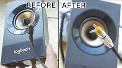 How to Repair RCA jack (Logitech speaker cable)