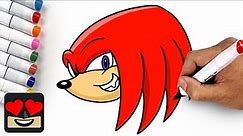 How To Draw Knuckles EASY
