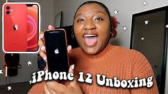 *NEW* RED iPhone 12 Unboxing | accessories, setting up + MORE