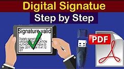 how to sign digital signature on pdf or documents | how to create digital signature in pdf
