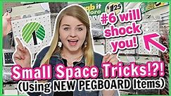 Grab the NEW $1 Pegboard System for GENIUS SMALL SPACE Organization Ideas and Dollar Tree DIYS