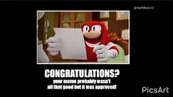 Meme Approved Knuckles 2: Electric Boogaloo