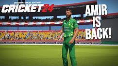 AMIR IS BACK!!! | INDIA VS PAKISTAN SERIES 1ST MATCH | CRICKET 24 GAMEPLAY