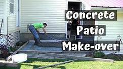 How To Pour New Concrete Over Old Concrete | Stamped Concrete Patio