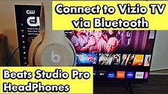 Beats Studio Pro Headphones: How to Pair & Connect to Vizio TV via Bluetooth