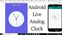 How to Create Live Analog Clock in Android
