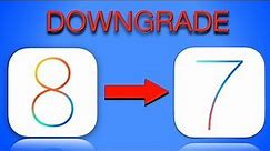 HOW TO: Downgrade from iOS 8 to iOS 7 | Go back to iOS 7.1.1