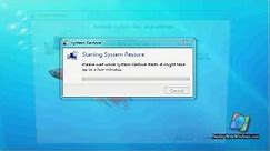 System Restore in Windows 7, How to use it