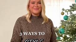 It’s chunky sweater season! Here are 3 ways to style your fave HSN pieces. 🤎🎄 #LoveHSN #fashiontips #easyoutfits