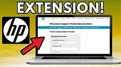 How to register warranty Extension for HP Laptops