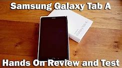 Samsung Galaxy Tab A Tablet, Android M, 10.1", 16GB, Wi-Fi Hands on Review and Test